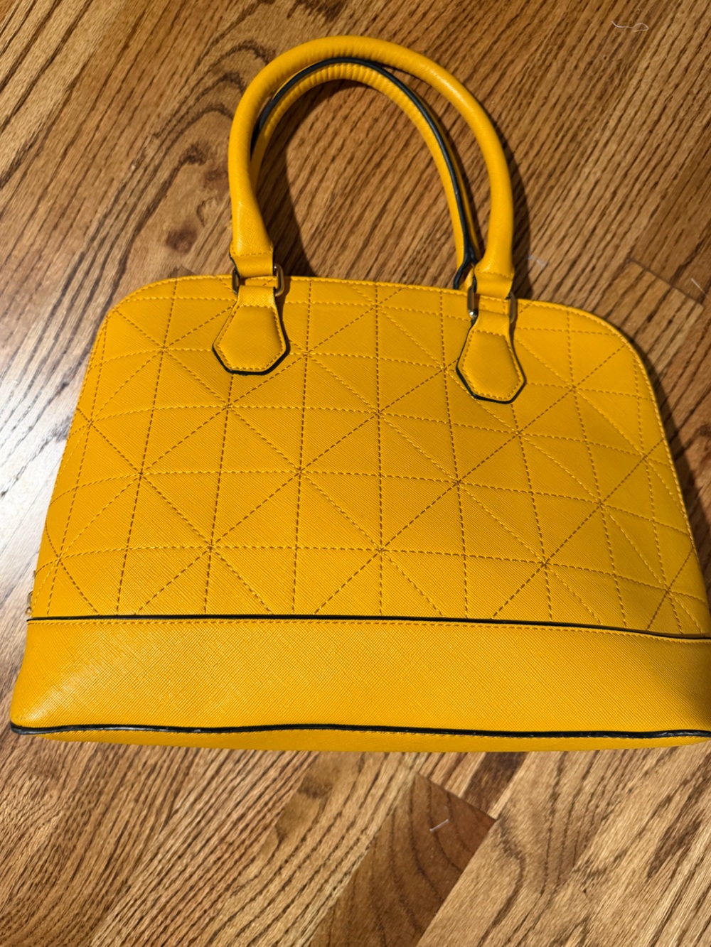 Yellow Quilted Aldo Bag